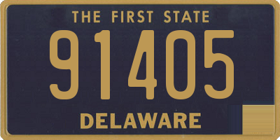 DE license plate 91405