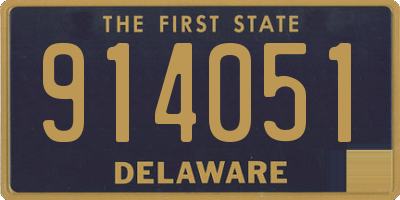 DE license plate 914051