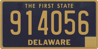 DE license plate 914056