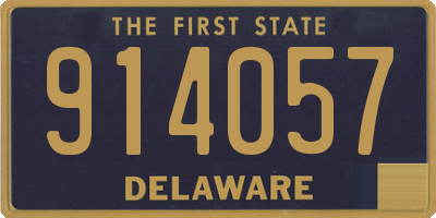 DE license plate 914057