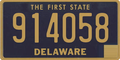 DE license plate 914058