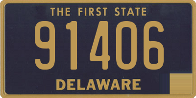 DE license plate 91406