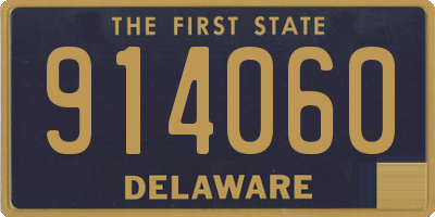 DE license plate 914060