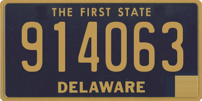 DE license plate 914063