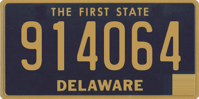 DE license plate 914064