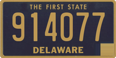 DE license plate 914077