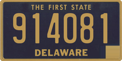 DE license plate 914081