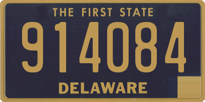 DE license plate 914084