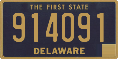 DE license plate 914091