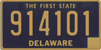 DE license plate 914101