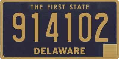 DE license plate 914102
