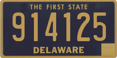 DE license plate 914125