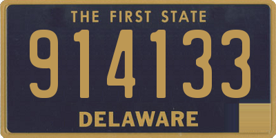 DE license plate 914133