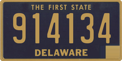 DE license plate 914134