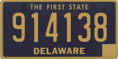 DE license plate 914138