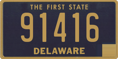 DE license plate 91416