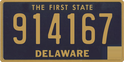 DE license plate 914167