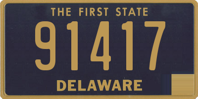 DE license plate 91417