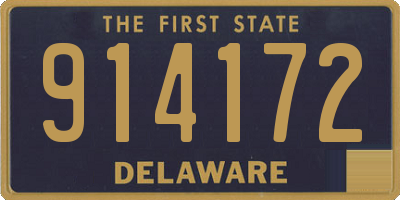 DE license plate 914172