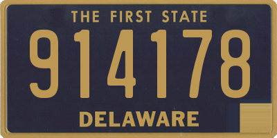 DE license plate 914178