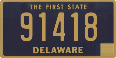 DE license plate 91418