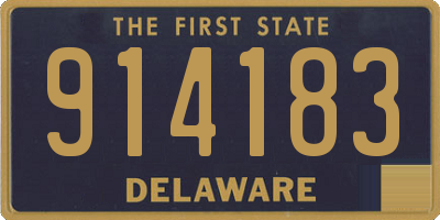 DE license plate 914183