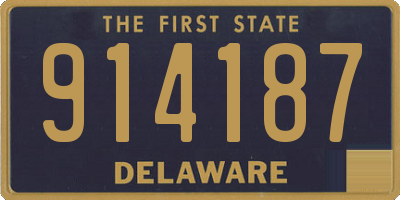 DE license plate 914187
