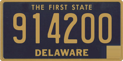 DE license plate 914200