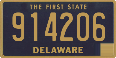 DE license plate 914206
