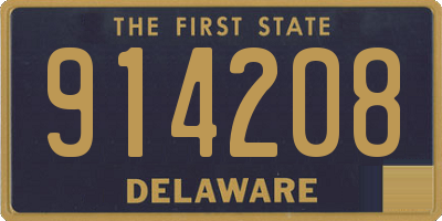 DE license plate 914208