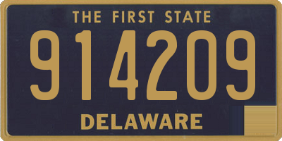 DE license plate 914209