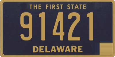 DE license plate 91421
