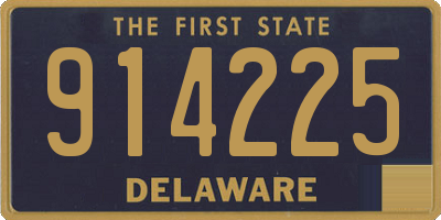 DE license plate 914225