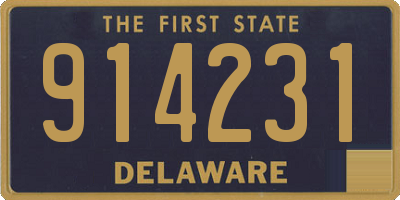 DE license plate 914231