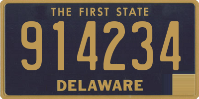 DE license plate 914234