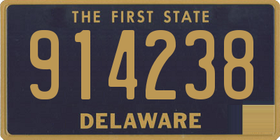 DE license plate 914238