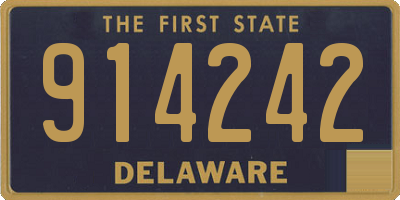 DE license plate 914242