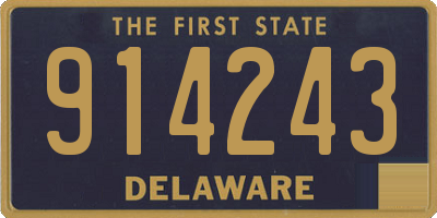 DE license plate 914243