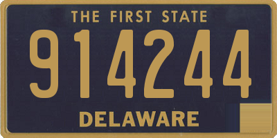 DE license plate 914244