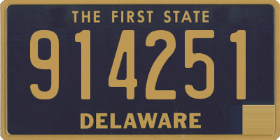 DE license plate 914251