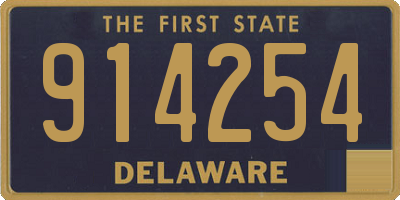 DE license plate 914254