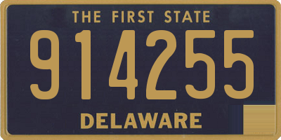 DE license plate 914255