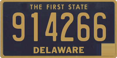 DE license plate 914266