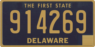 DE license plate 914269