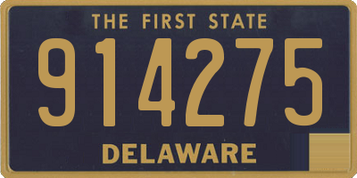 DE license plate 914275