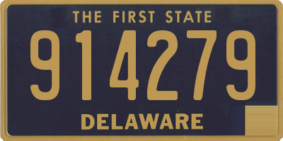 DE license plate 914279