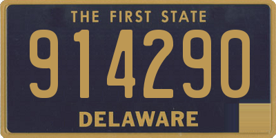 DE license plate 914290