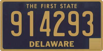 DE license plate 914293