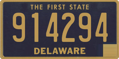 DE license plate 914294