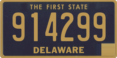 DE license plate 914299